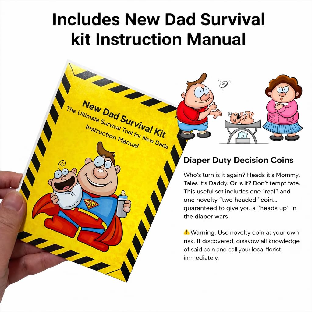 Amazon.com: New Dad Survival Kit – Funny Gift for New Dad, Dad to